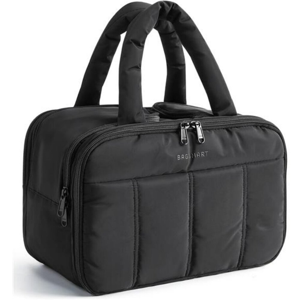 Large travel toiletry bag waterproof makeup organizer cosmetic pouch with handle